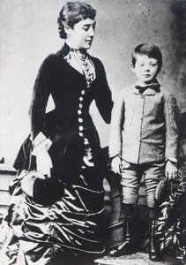 Winston Churchill avec sa mère, Lady Randolph Churchill